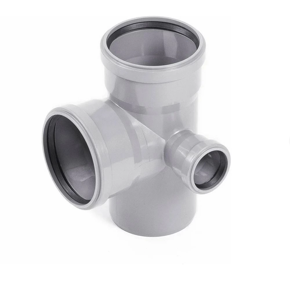 Крестовина двухплоскостная НПВХ Россия Дн110x50x50 угол 87° для внутренней канализации