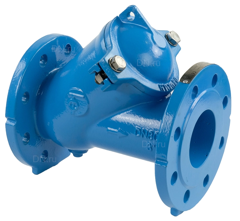 Клапан обратный Tecofi CBL-3240 Ду400 Ру10 фланцевый, шаровой, корпус - чугун, шар - сталь, уплотнение - NBR