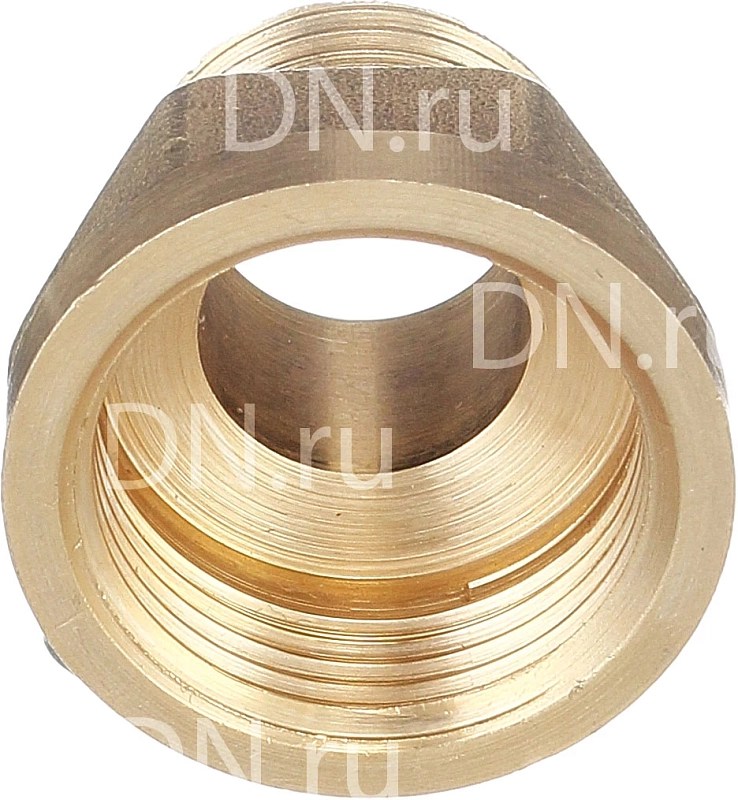 Муфта сгонная БАЗ МС Ду15/25 Ру40, корпус — латунь ЛС59-1, наружная/внутренняя резьба