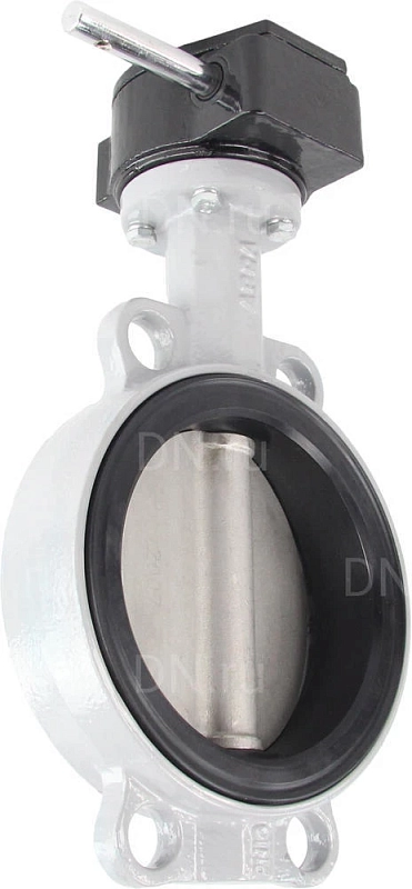 Затвор дисковый поворотный ABRA BUV-VF863D Ду400 Ру16 межфланцевый, корпус - чугун GG25, диск - нержавеющая сталь AISI 316, уплотнение - NBR, с редуктором