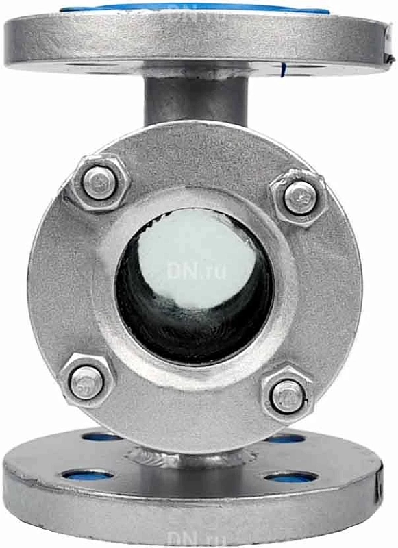 Стекло смотровое SG2-32S-F тип В ГОСТ 21836-2021 Ду65 Ру16 нержавеющая сталь 316, фланцевое