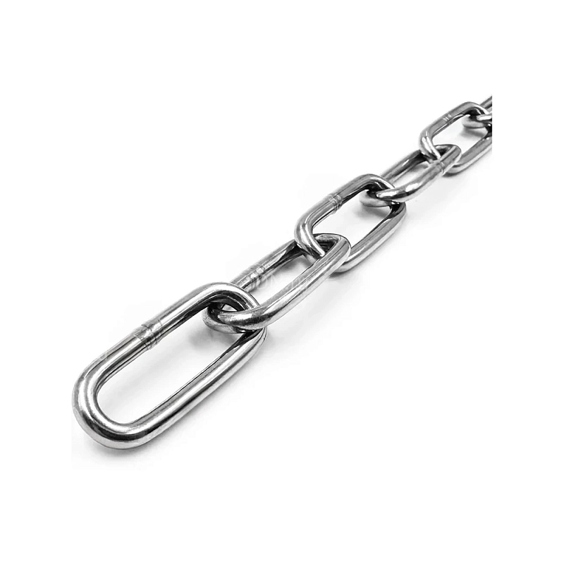 Цепь ZITAR DIN 763 длиннозвенная, диаметр - 8мм, материал - сталь, покрытие - цинк, длина - 20м