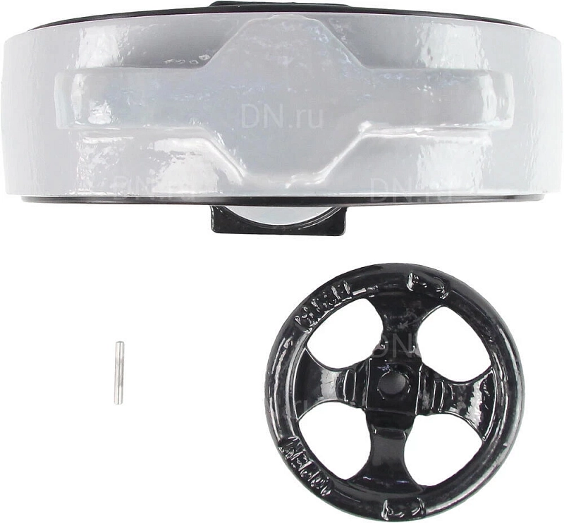 Затвор дисковый поворотный ABRA BUV-VF863D Ду400 Ру16 межфланцевый, корпус - чугун GG25, диск - нержавеющая сталь AISI 316, уплотнение - NBR, с редуктором