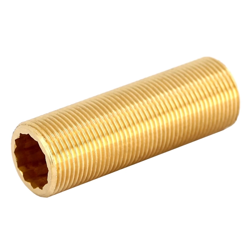 Сгон прямой Viega 3535 1/2″ Ду15 Ру25 длина 120 мм, бронзовый, сплошная наружная резьба